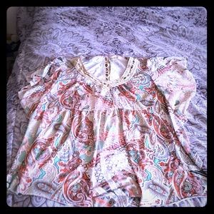 BOHO STYLE LIGHTWEIGHT BLOUSE 3X